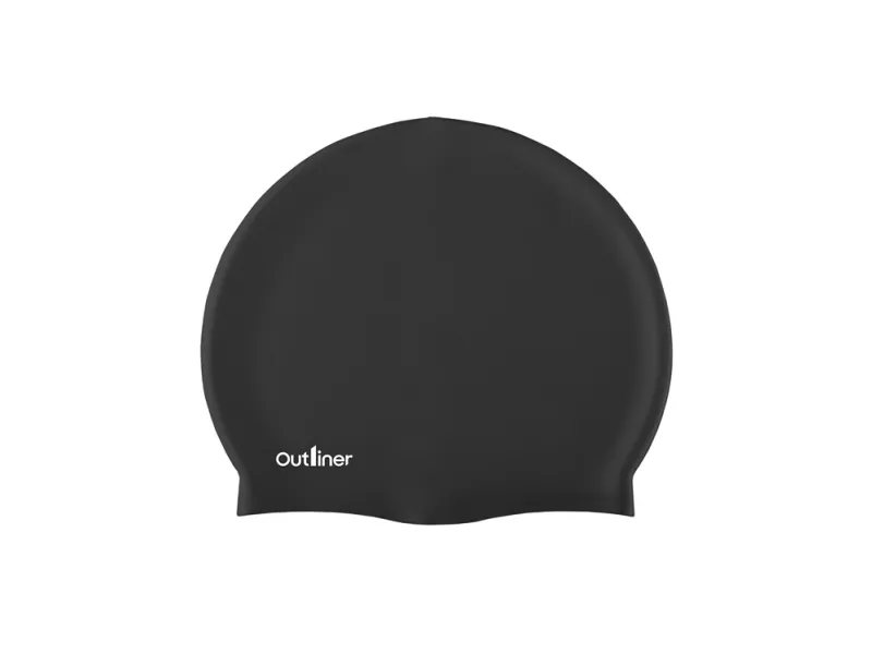 SWIMMING CAP BLACK OUTLINER FSSWM-005