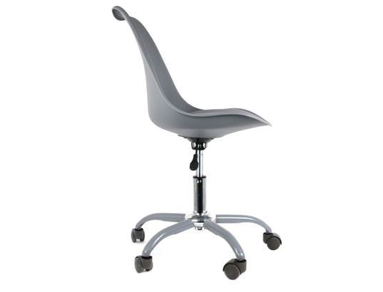 THE HOME DECO FACTORY - Chaise de bureau à roulettes design kiruna - gris