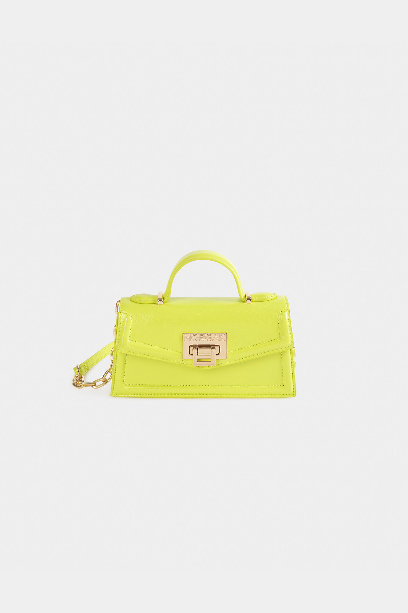 Bolsa de mão com alça de ombro - Amarela