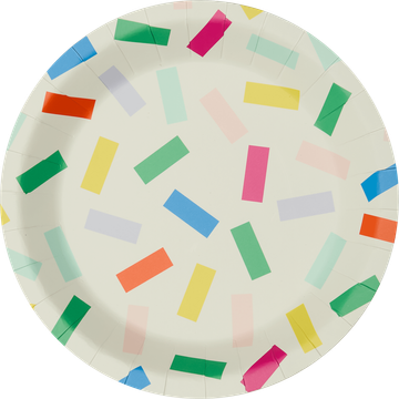 HEMA Gebaksbordjes Confetti 8 Stuks