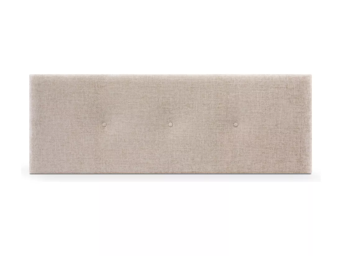 DHOME Tête de lit en laine naturelle avec Boutons 160x50cm Lits 150/160 - Beig