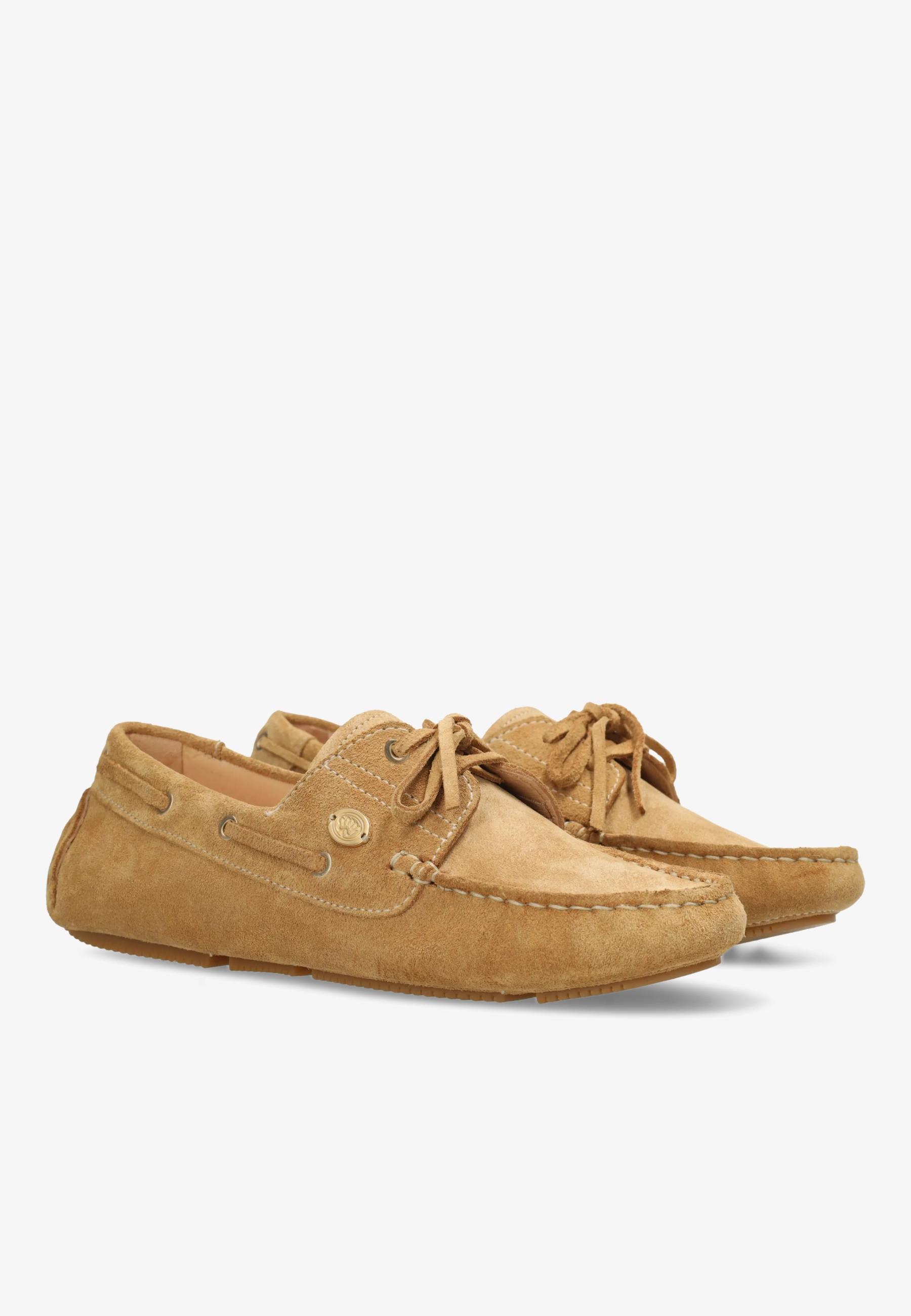 BILLY BOATY MOCASSIN Suede Light Cognac
