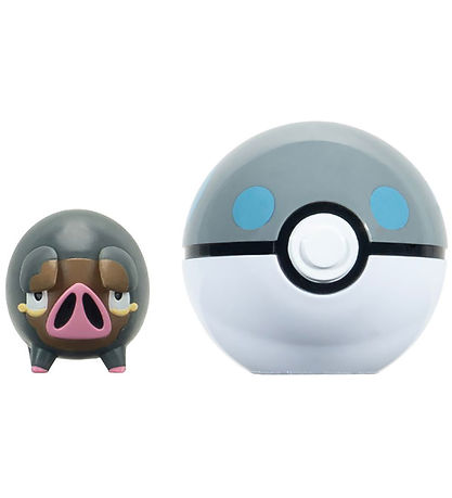 Pok?mon Figur - Clip N Go - Lechonk m. Heavy Ball