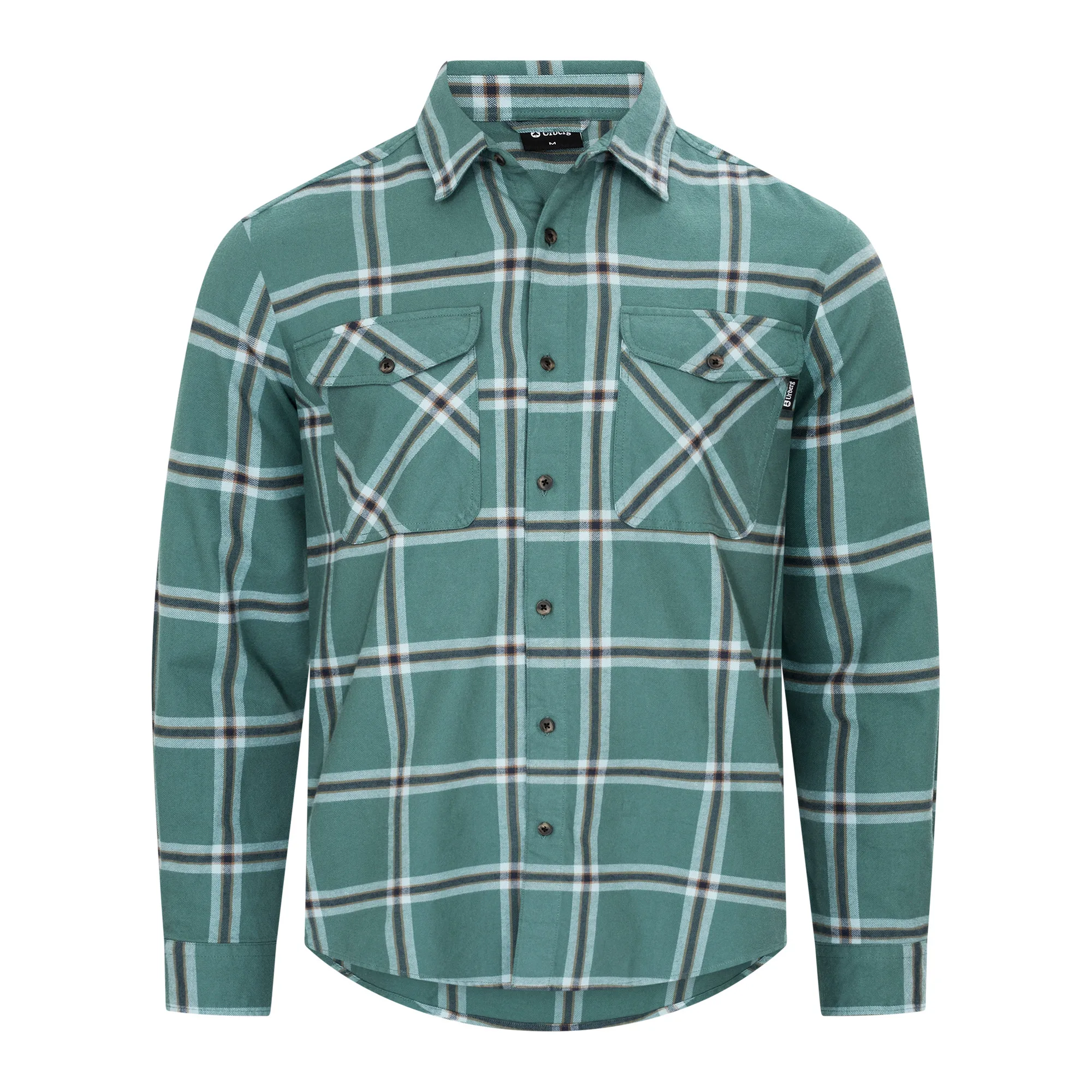 Urberg Two Pocket Flanell Shirt Men Silver Pine/ Blue Nights