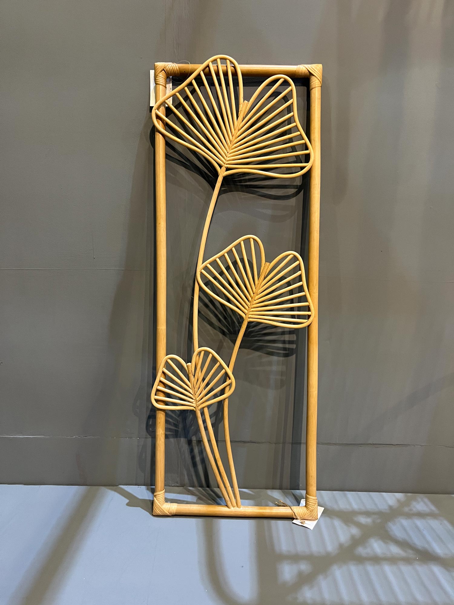 Rattan-Wanddeko 'Ditesse', natur, H 101 cm, B 41 cm, L 4 cm von fischer's lagerhaus