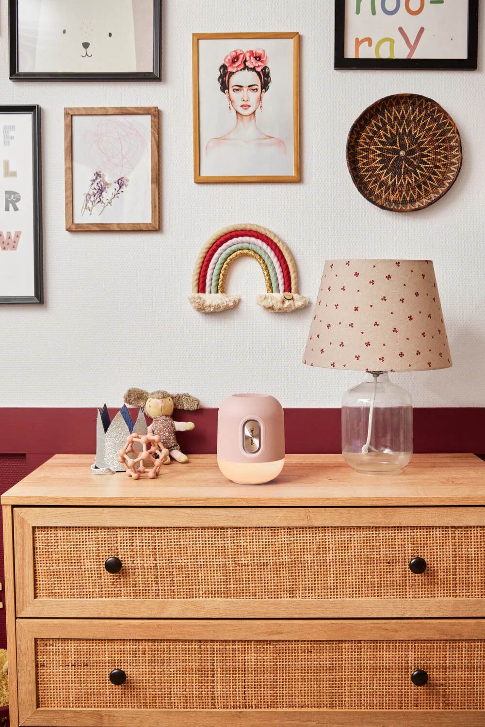 Kreafunk  Glowie højttaler & lampe - Dusty Rose
