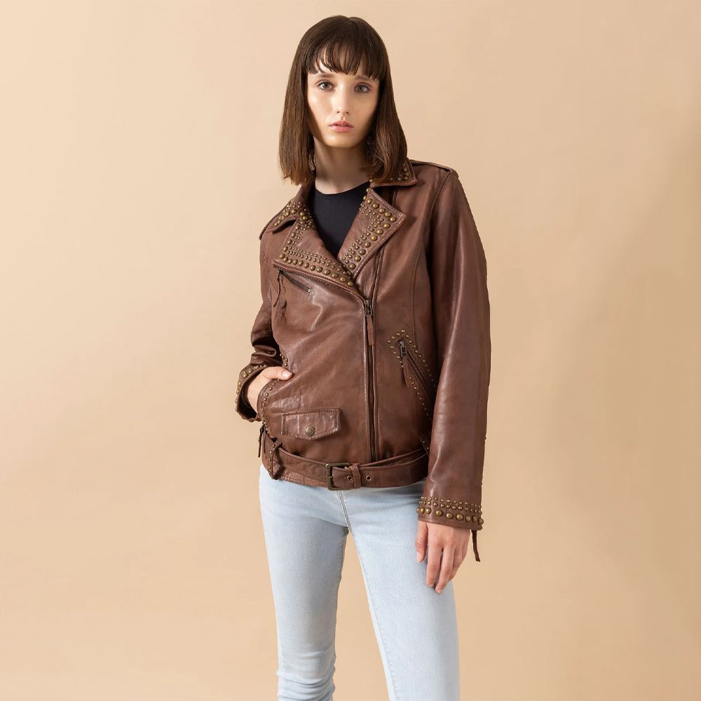 Myra Bag jacket Aansila Brown