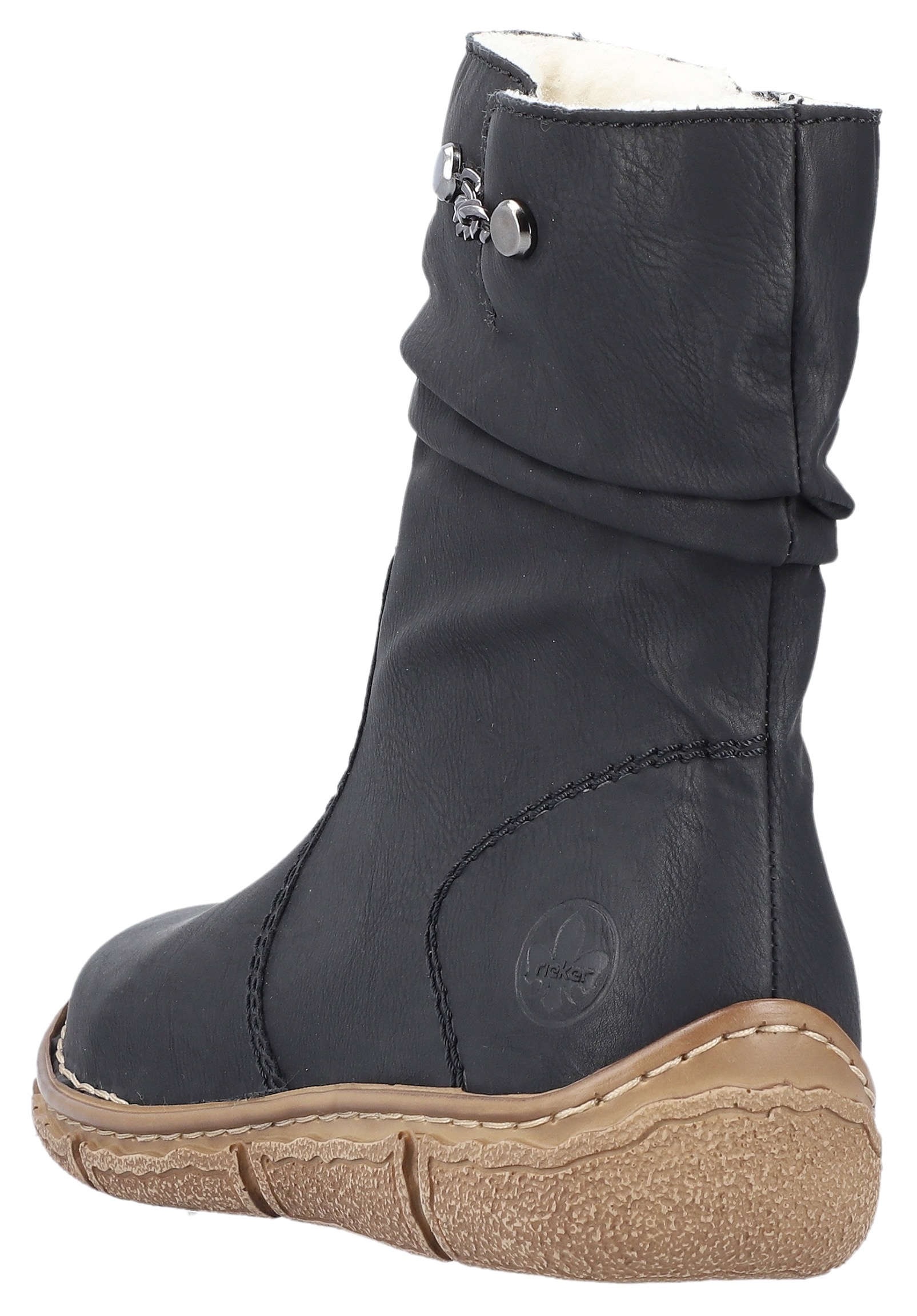Rieker Winterboots  mit kontrastfarbener Rahmennaht