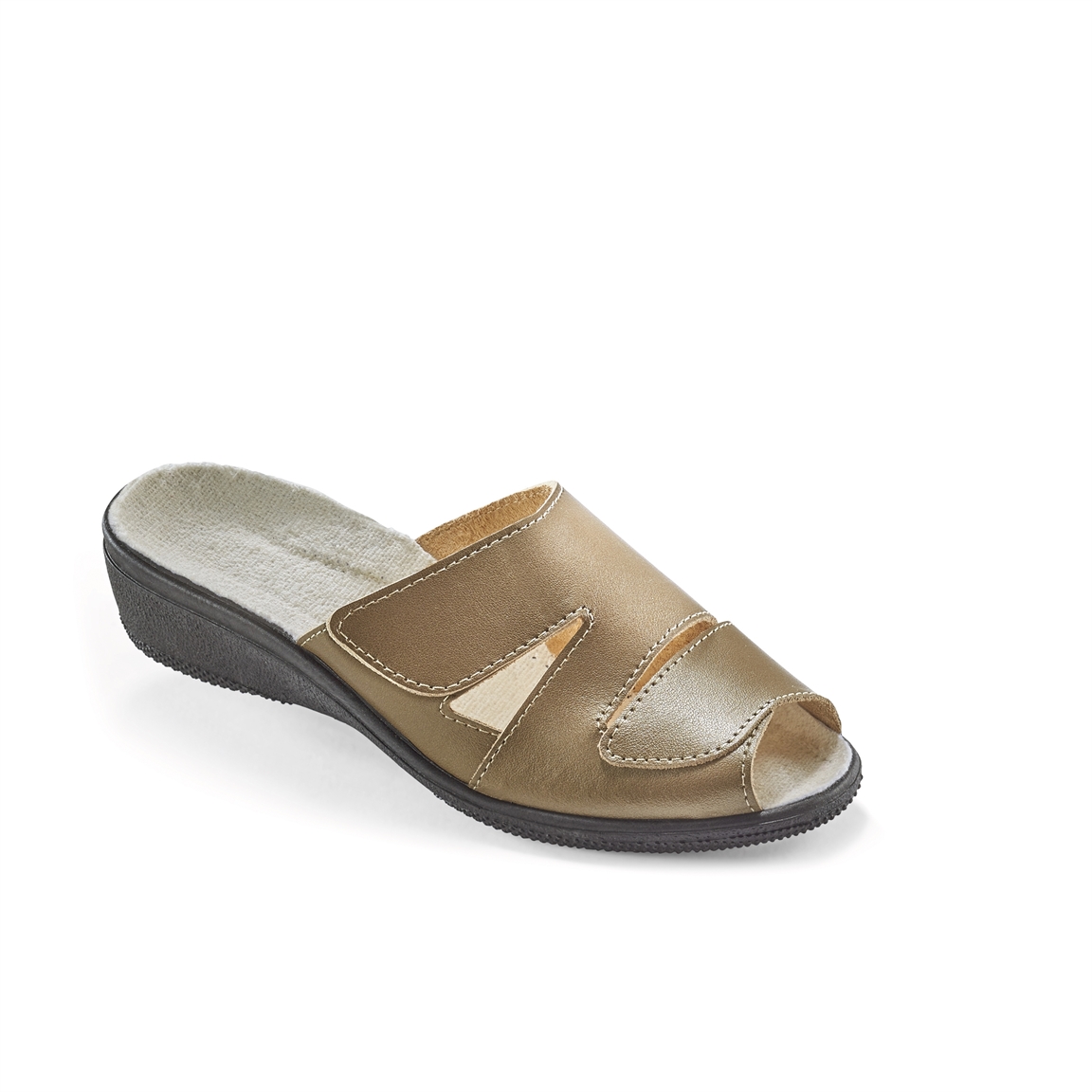 Mules dorées