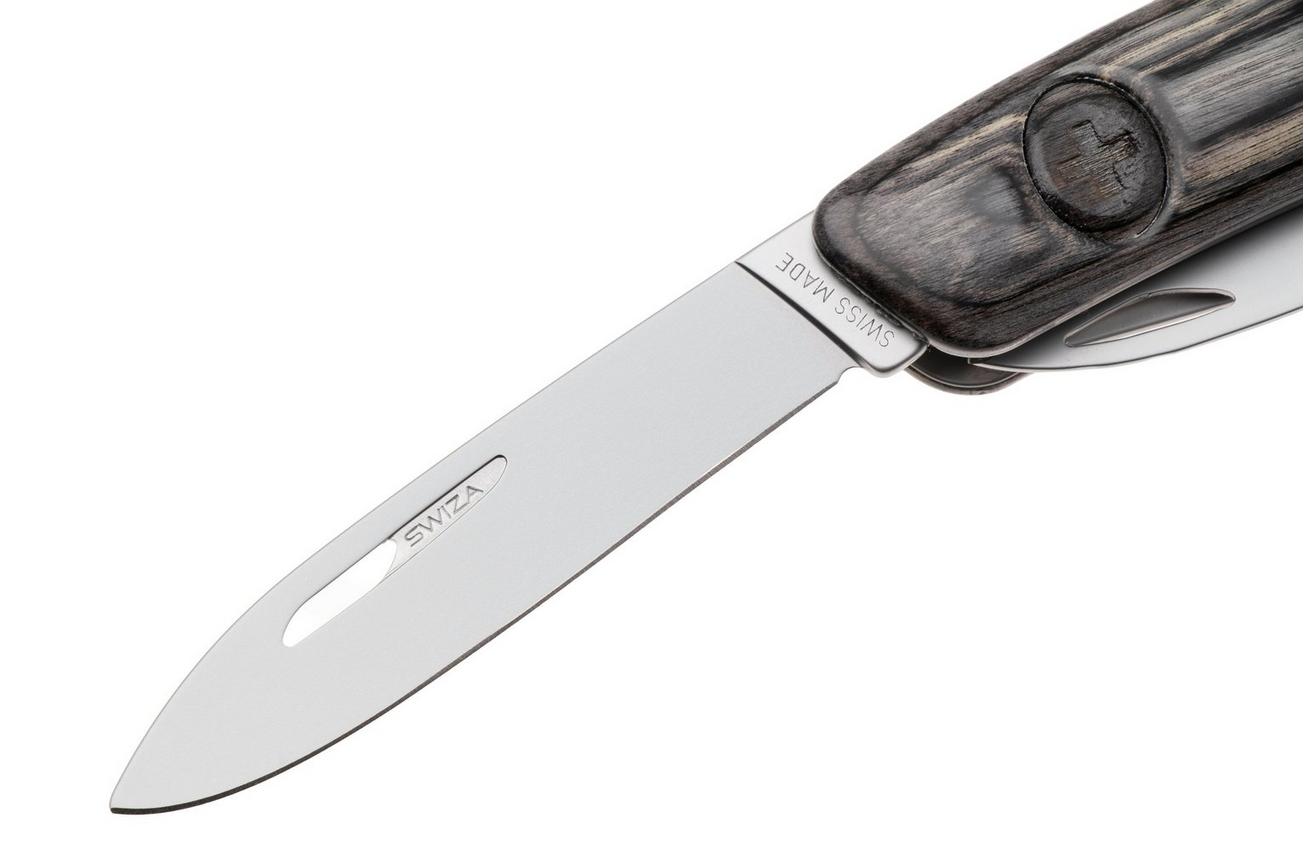 Swiza D07 R AM, KNR.0116.6510, Laminate Black, Zwitsers zakmes, 7 tools
