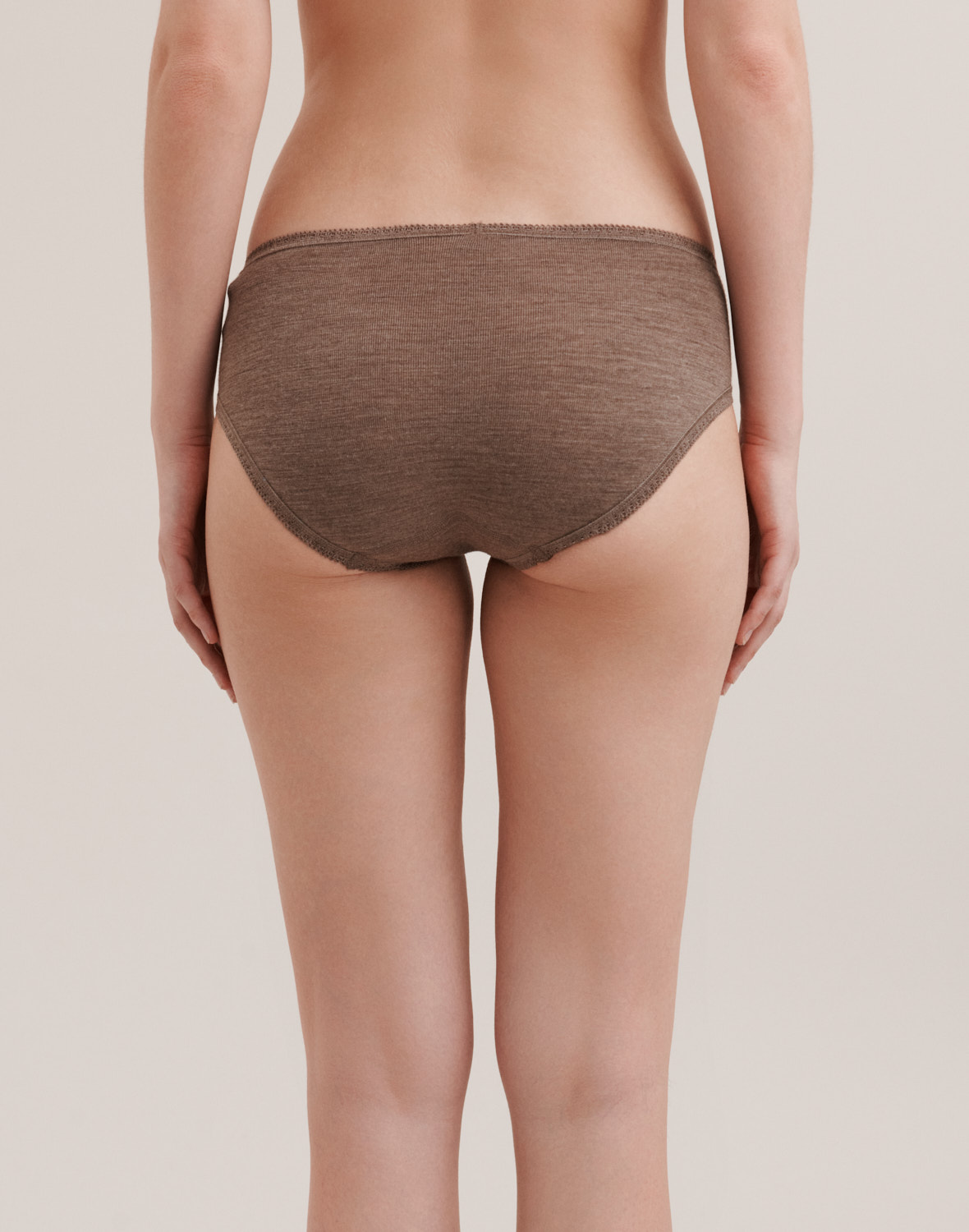 Midi slip van merinowol voor dames (3 stuks)