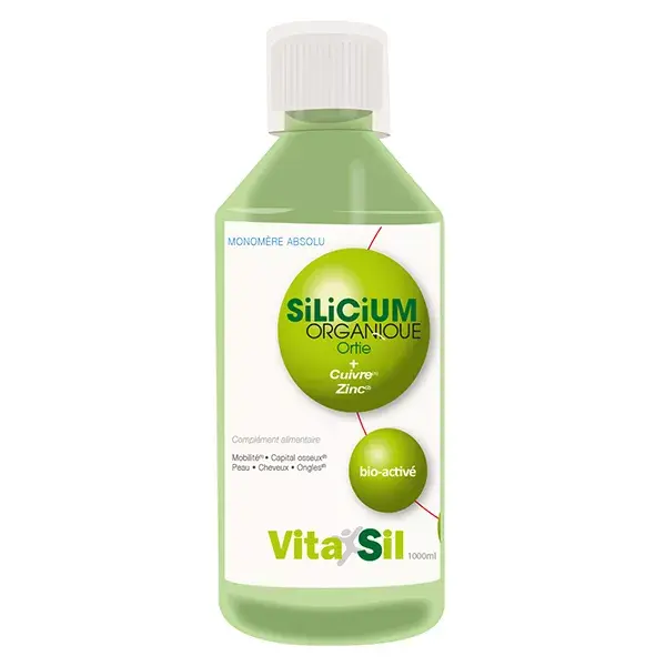 Vitasil Orgânico de Silício, Urtiga, Cobre e Zinco 1L