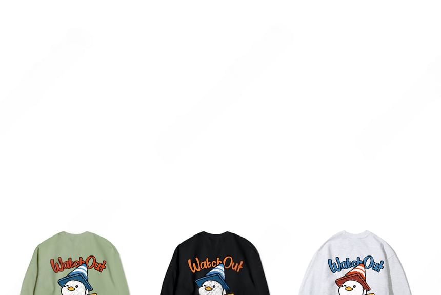 SeoulPop - Losse sweatshirt met eendenprint