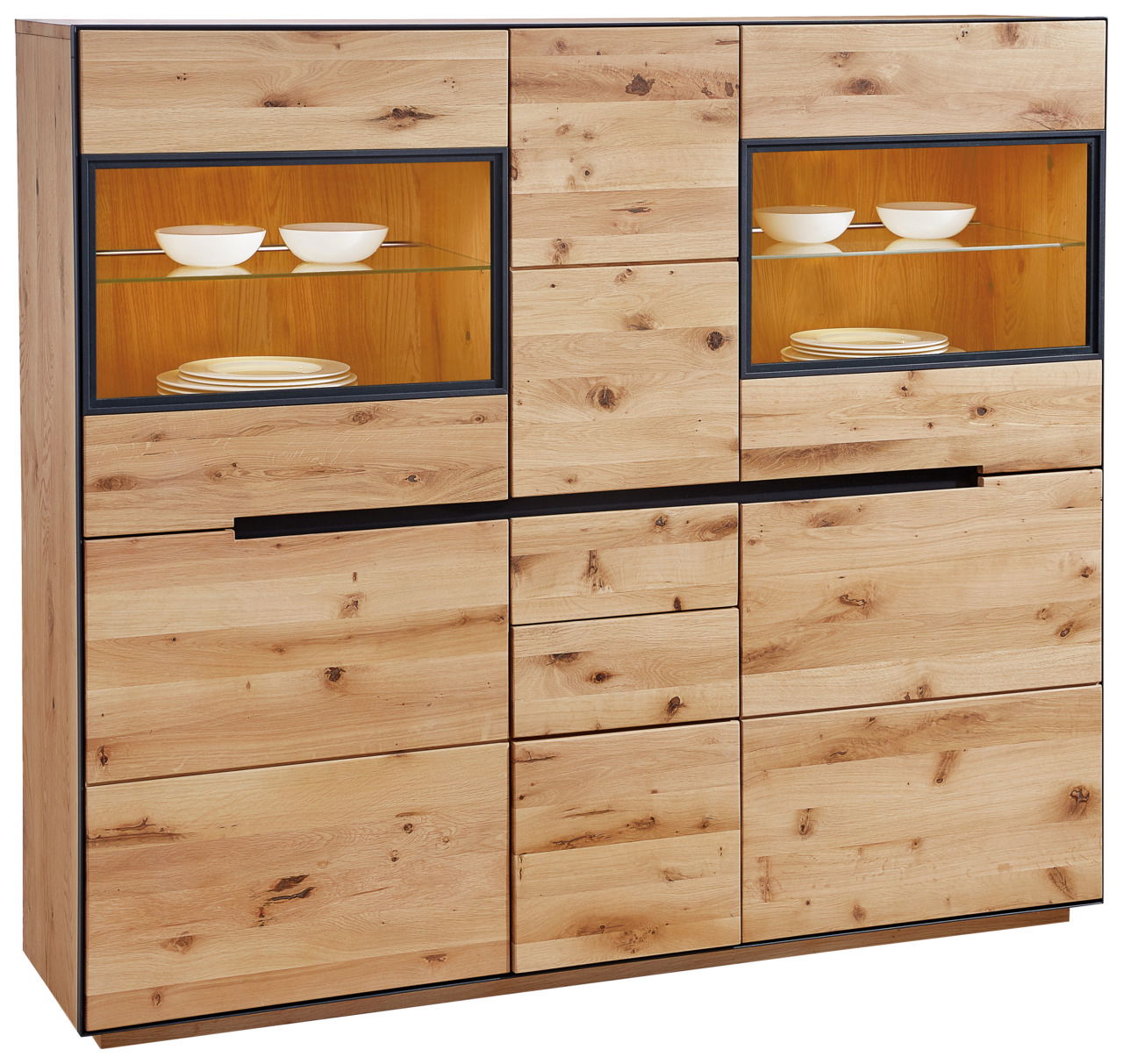 Linea Natura Highboard mit Beleuchtung KELIO