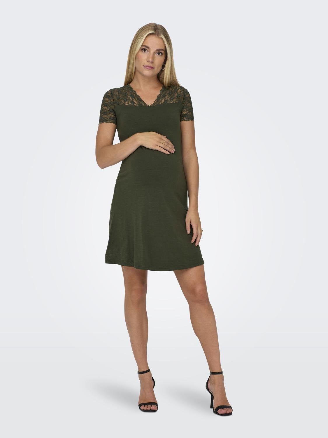 OLMCHICA Kurzes Kleid Rosin