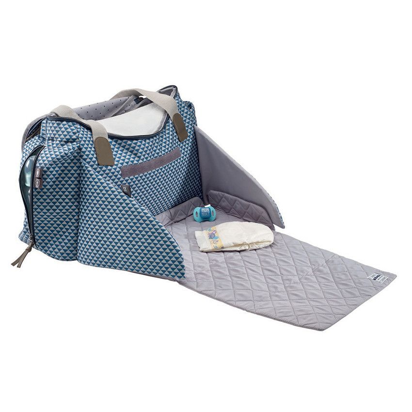 Sac à langer Sydney II - Bleu - Doré