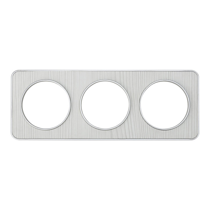 Plaque de finition triple Jacobsen Espen bois blanc