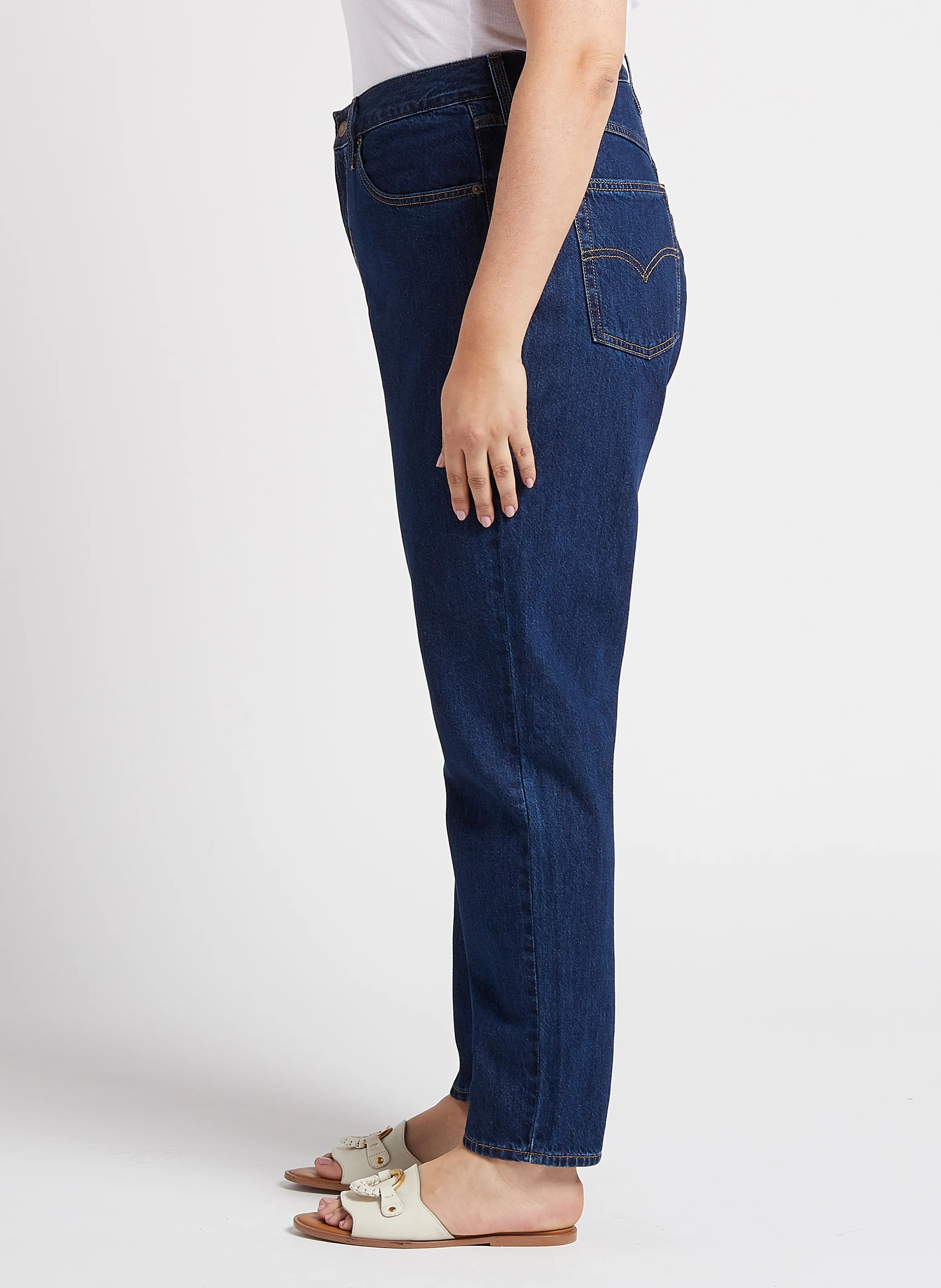 PLUS 80S MOM JEAN - Jean mom-fit en coton| Jean brut