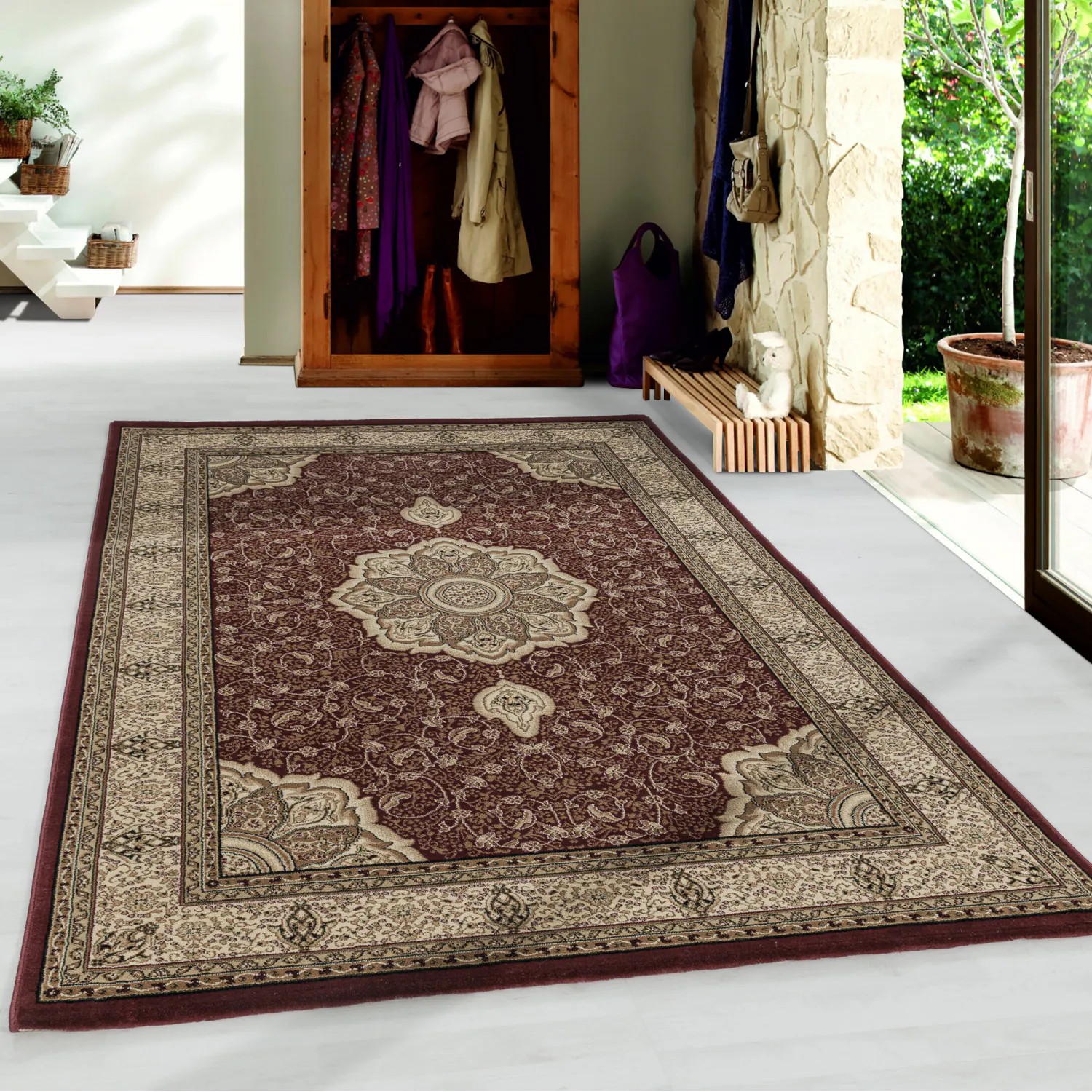 Wunderschöne Orient-Dekor Orientteppich Traditional rechteckig 9mm, Öko Tex