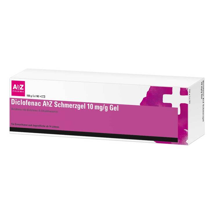 Diclofenac AbZ Schmerzgel 10 mg/g Gel, 150 g