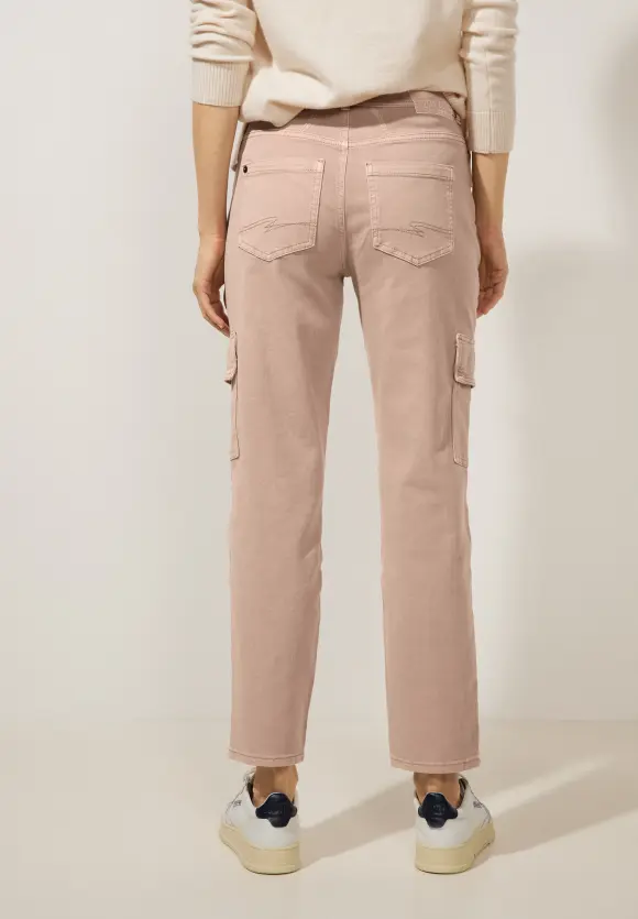 Casual Fit Cargojeans - soft legend rose washed
