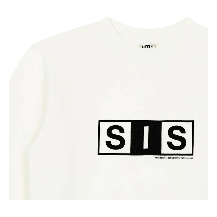 Bonton Collaboration Bonton x Ron Dorff - Sweat Smile Coton Bio | Ecru