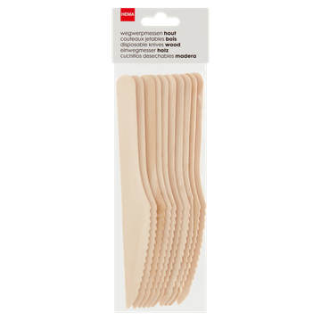HEMA Messen Hout - 10 stuks