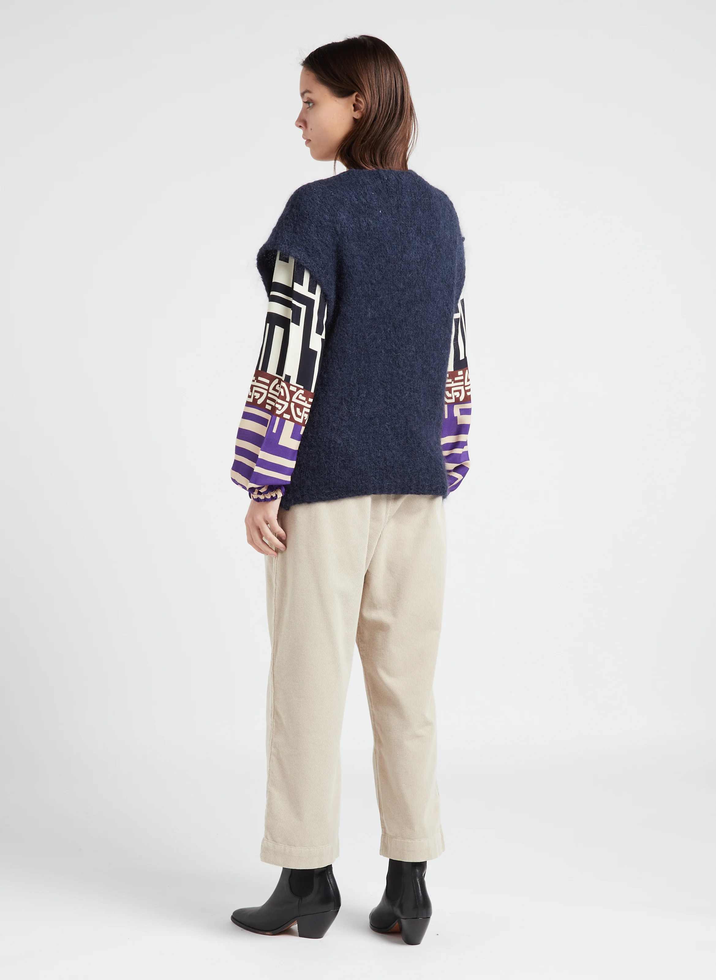 PENNY - Pantalon droit en coton | Beige