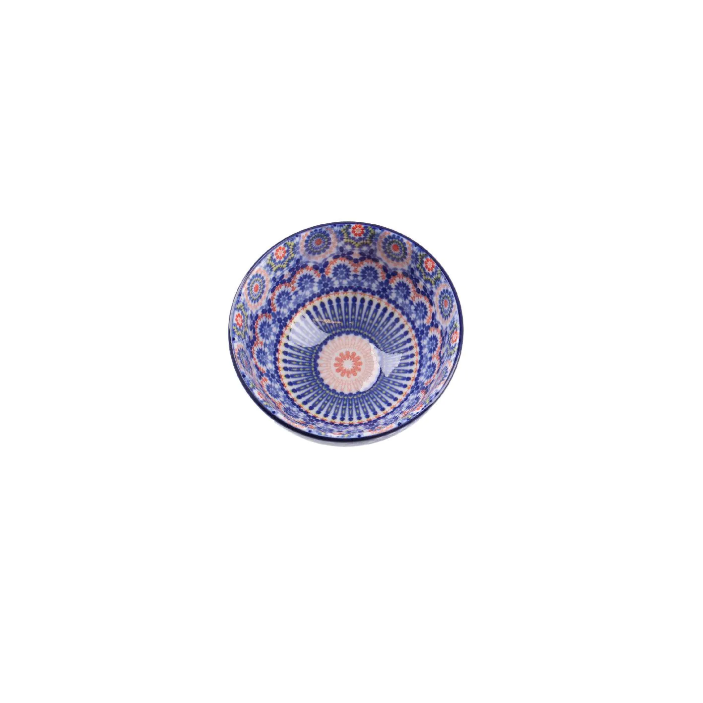 Schale Tokio, dunkelblau/orange, 9 cm