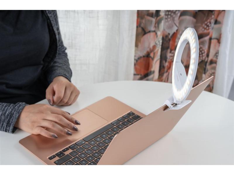 Dörr Ringlicht Business Selfie SLR-13 Extra grosse LED Selfie Ringleuchte ideal für Tablets und Notebooks