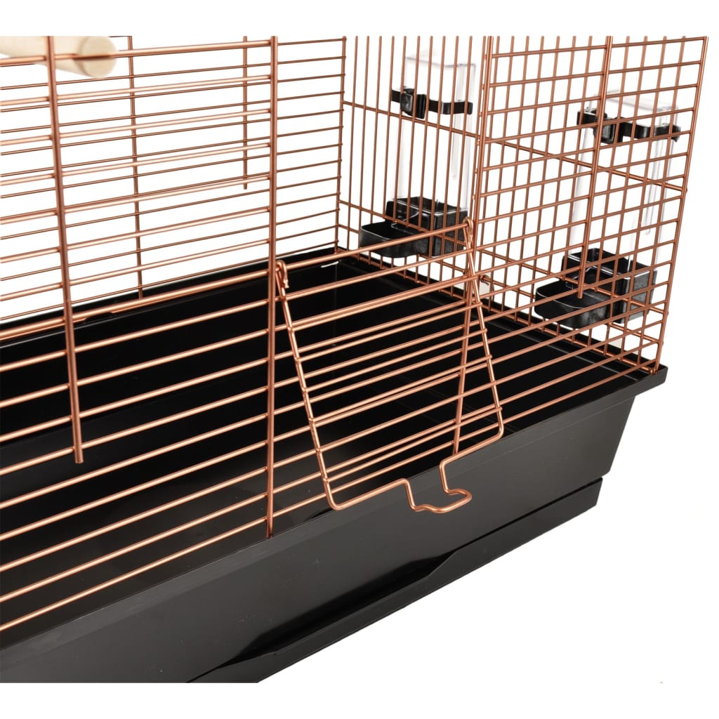 Cage à perruches klara 3 54x34x74,5 cm cuivre