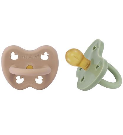 Hevea Schnuller - 3-36 mt. - 2er-Pack - Naturgummi - Tan Beige/M