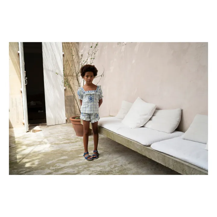 Lali T-shirt + Short Blossom à Carreaux | Peppermint