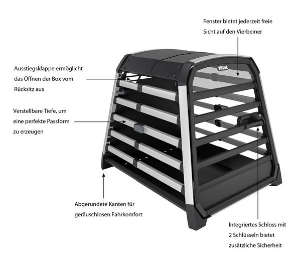 THULE® Allax XL Compact Hundetransportbox,