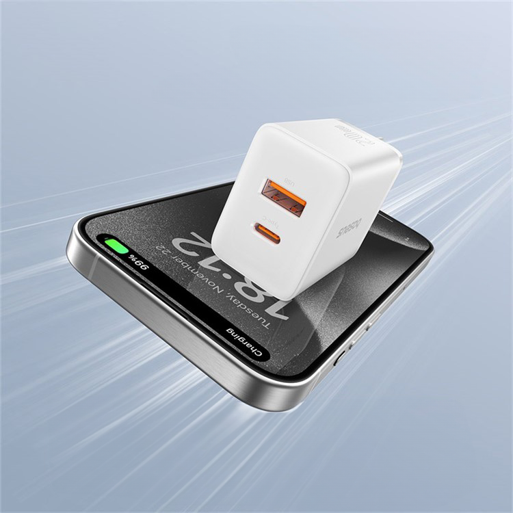 (20W) USB A / USB C Ladegerät Netzteil Power Delivery - Weiss