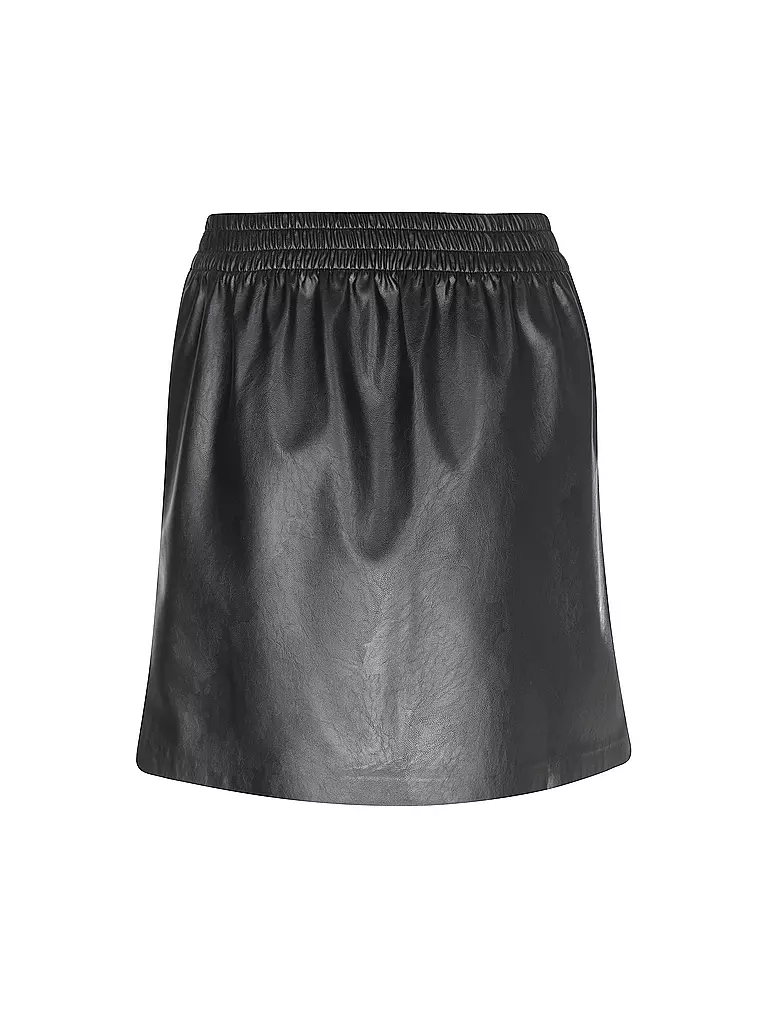 ANINE BING Lederrock schwarz