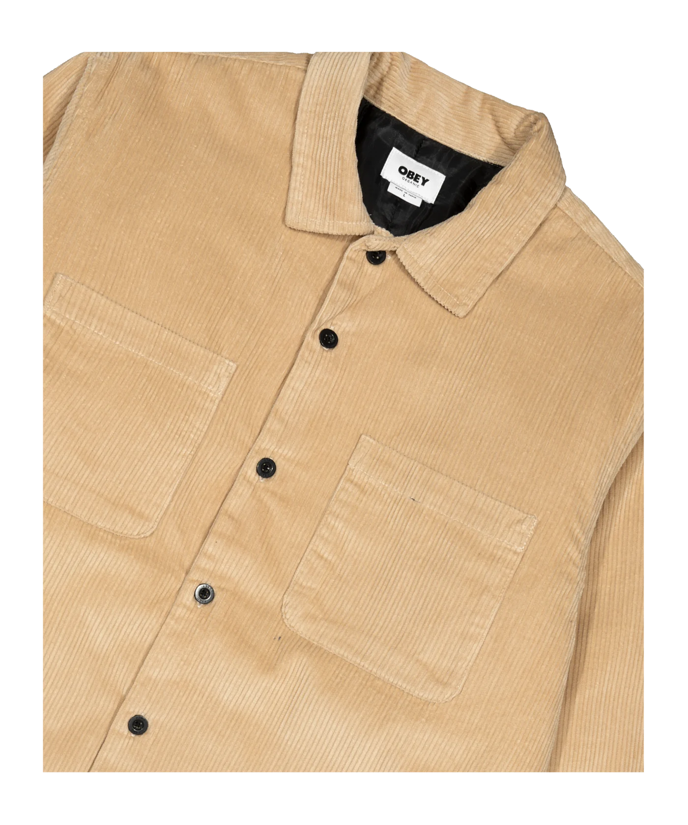 Obey Simon Shirt Jacke Beige