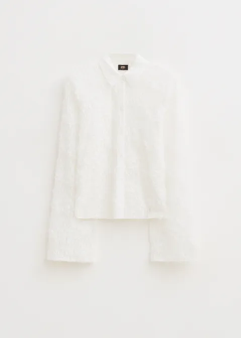 Kanten blouse wit (WIT)
