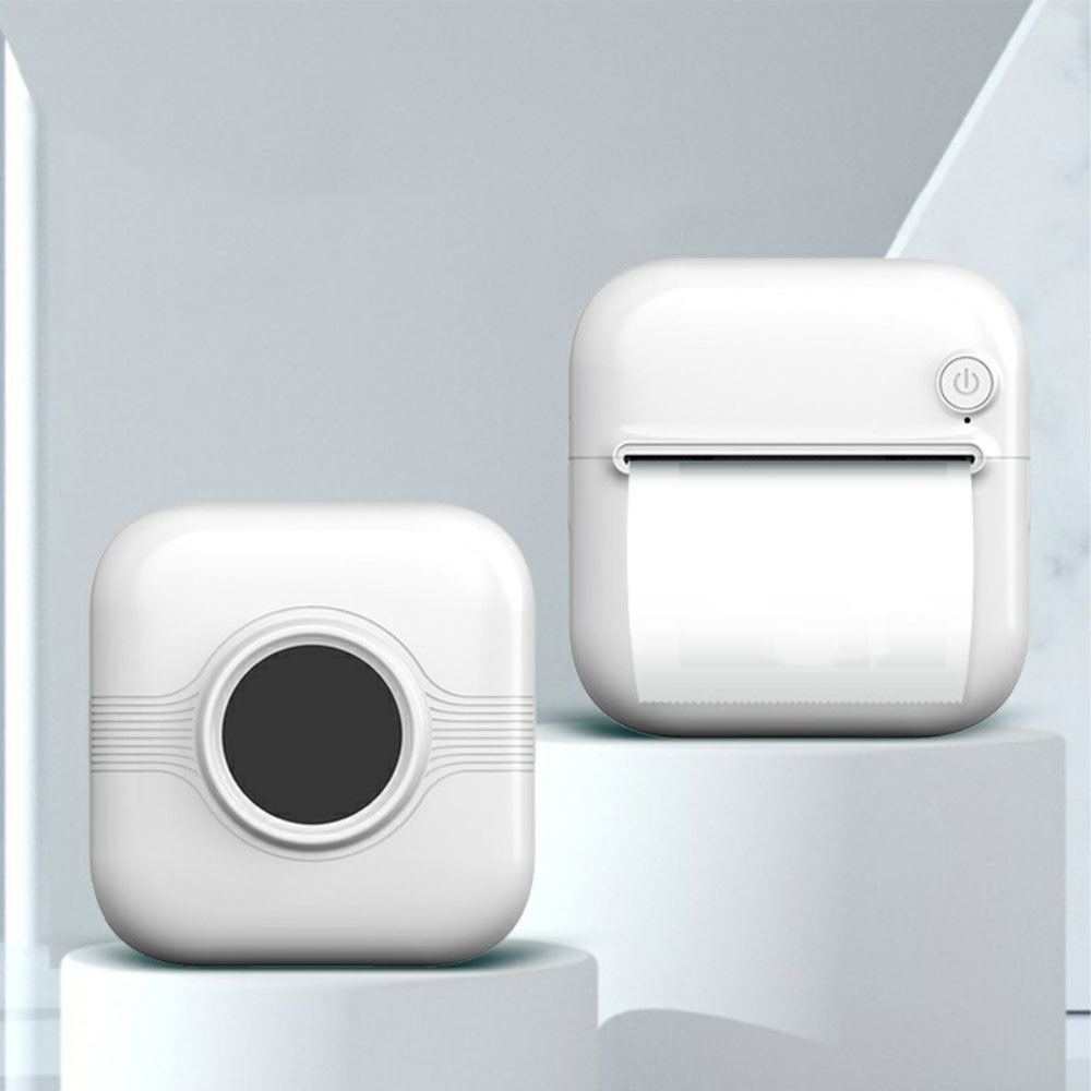 Tragbarer Sofortbild Bluetooth 5.1 Smartphone Drucker für iOS/Android - Weiss