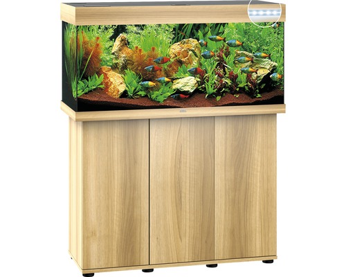 JUWEL Rio 180 SBX aquariumcombinatie met ledverlichting, verwarming, filter en lichthouten kast