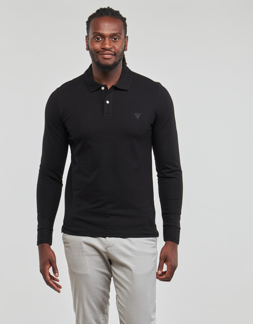 Guess - STU LS POLO - Noir