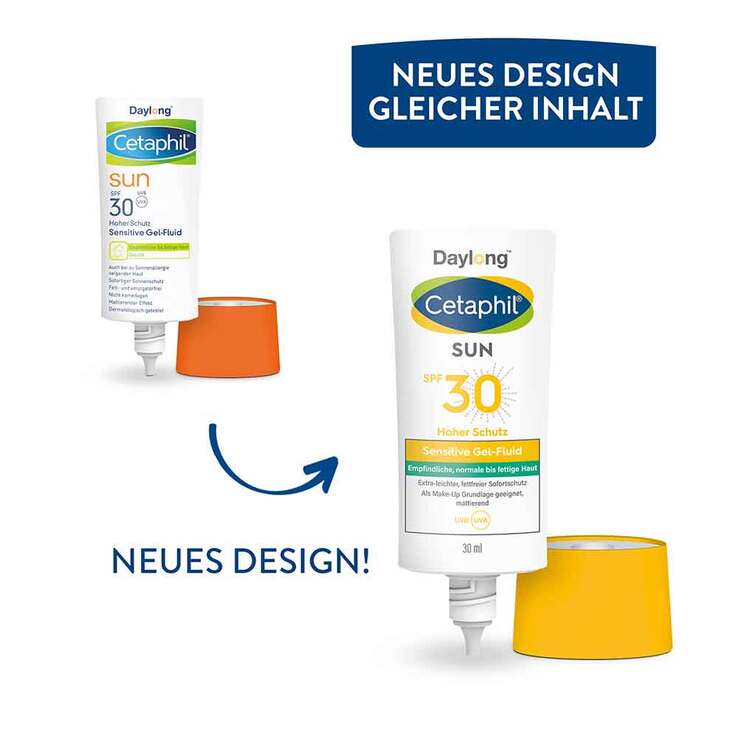 Cetaphil Sun sensitive Gel-Fluid SPF 30 Sonnenschutz, 30 ml