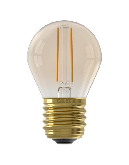 Calex Led Kogel Goud Filament E27 3.5w 250lm - Lichtbron -