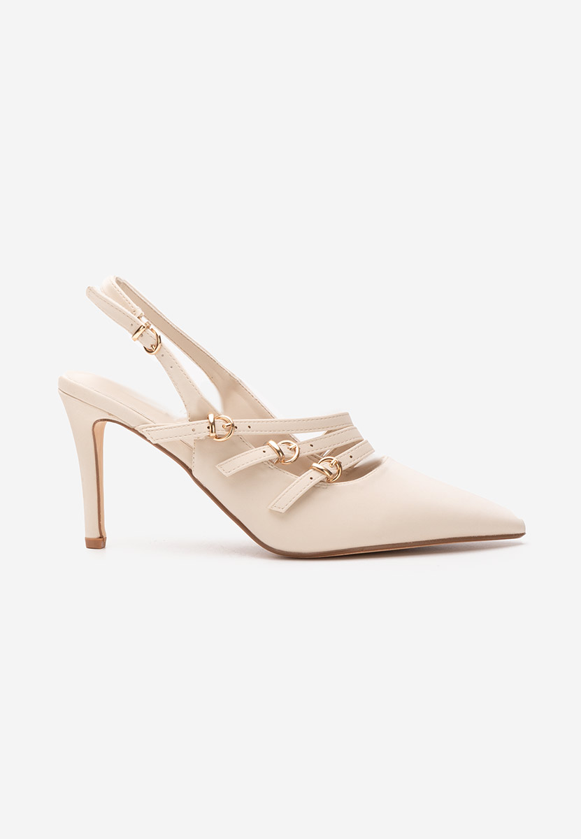 Chaussures à talon fin beige Hilma V2
