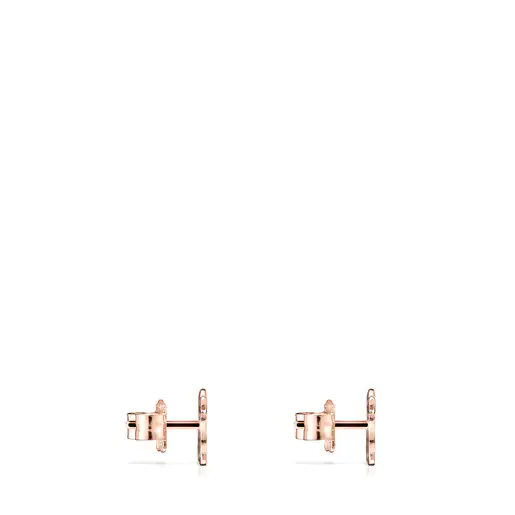Brincos Sweet Dolls com banho de ouro rosa 18k sobre prata.