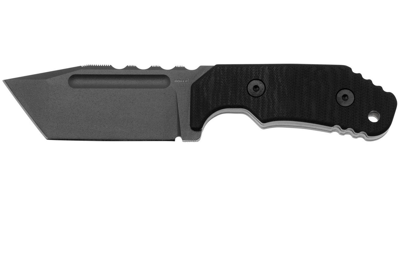 Böker Plus Little Dvalin Black Tanto 02BO034 vaststaand mes, Midgards design