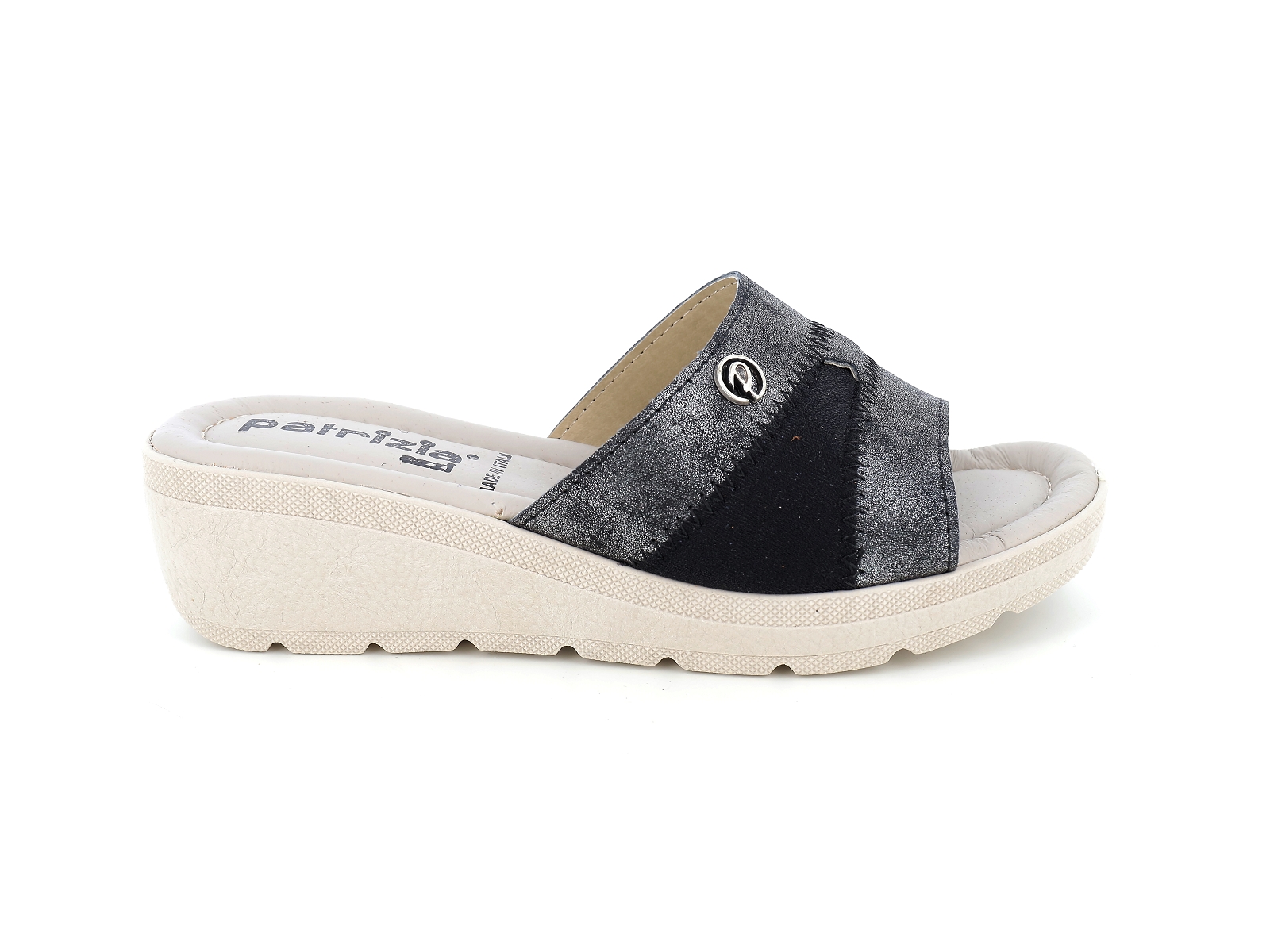 P brand-411 / P / NU Synthétique Noir Satin