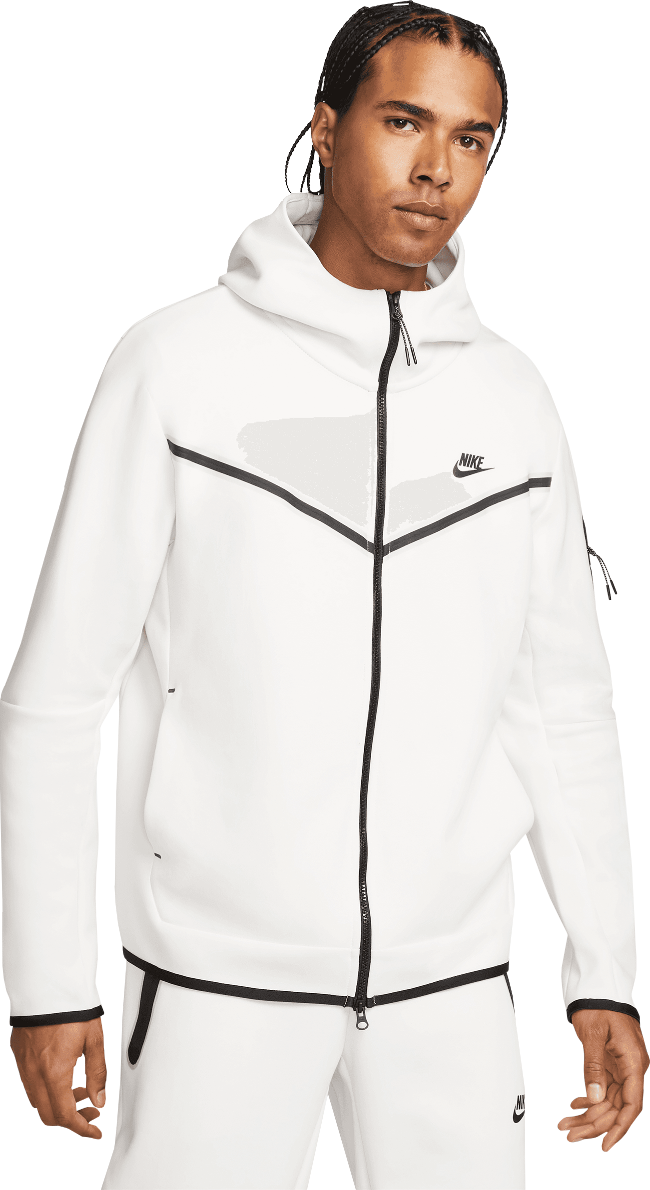 Nike Tech Fleece Windrunner Tall Grau Schwarz F030