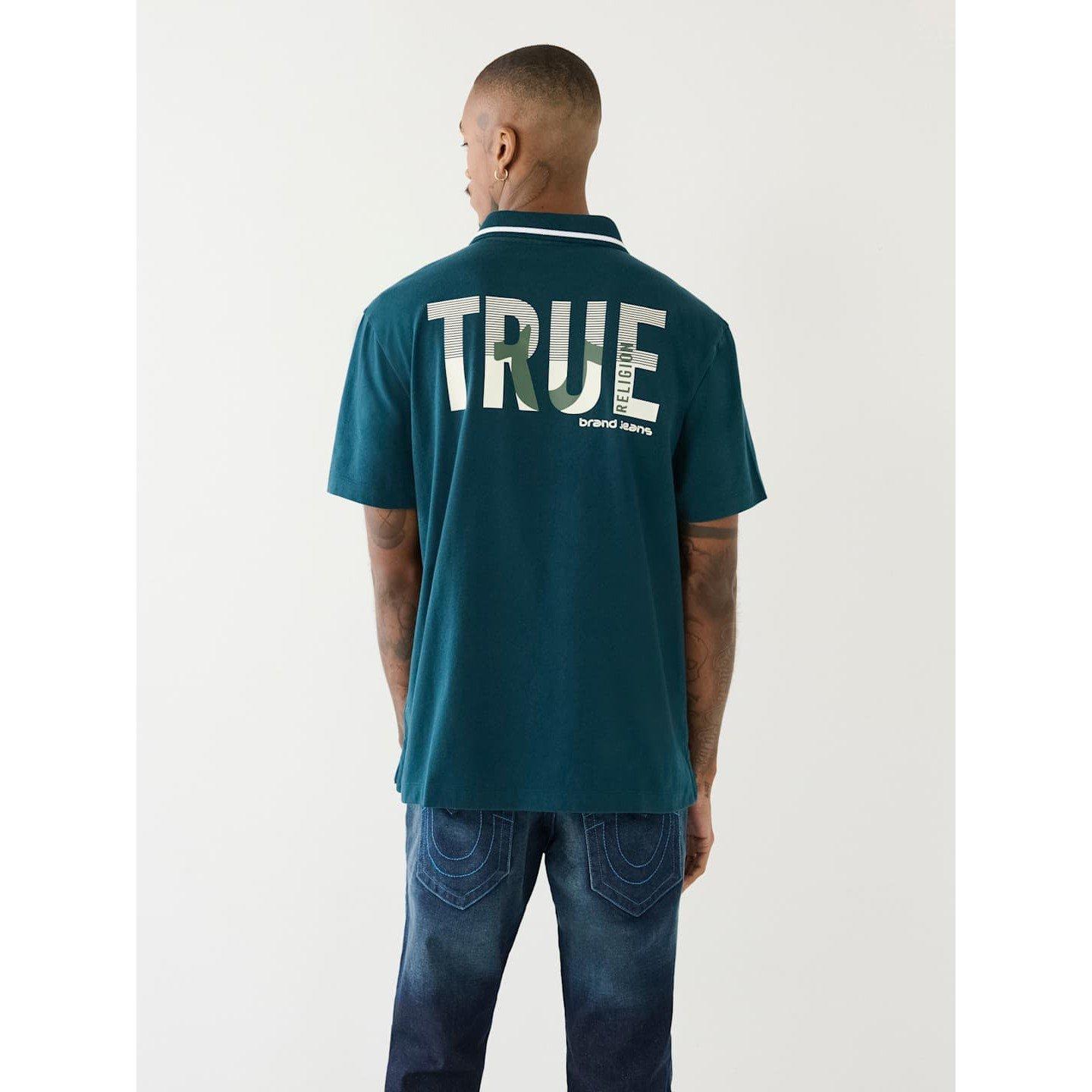 True Religion TR Logo Polo Shirt Mens