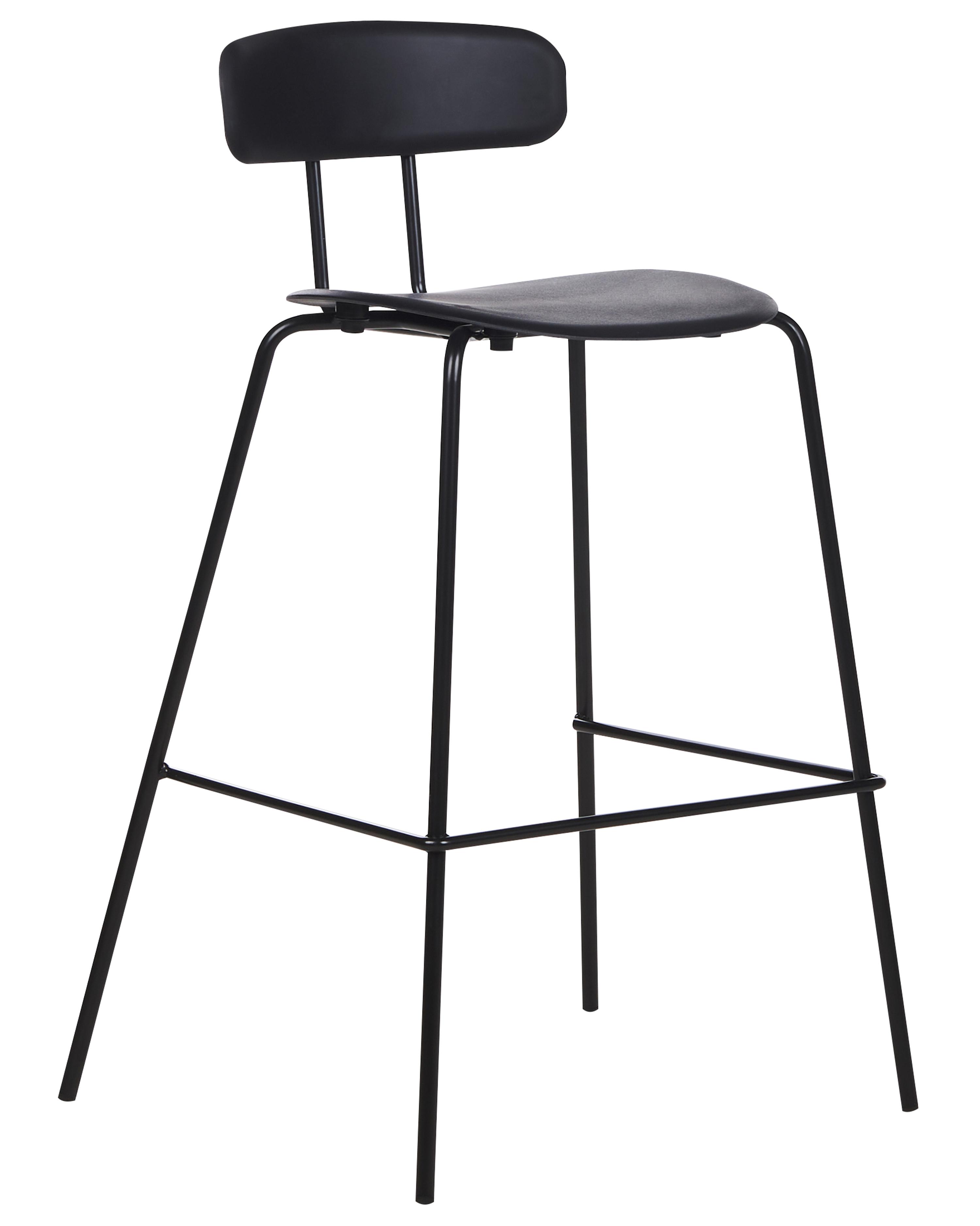 Set van 2 barstoelen SIBLEY Zwart